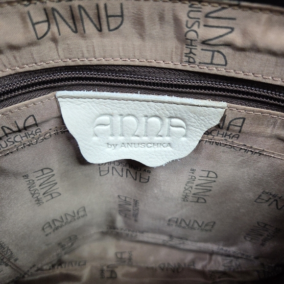 Anuschka Hand Painted Lady Liberty Statue Blue New York Cityscape Crossbody Bag - Picture 9 of 16